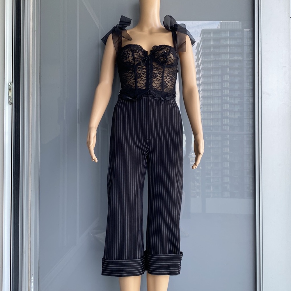 Vintage 90s Stripped Capris
